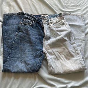 Pacsun straight leg size 24 color block jeans